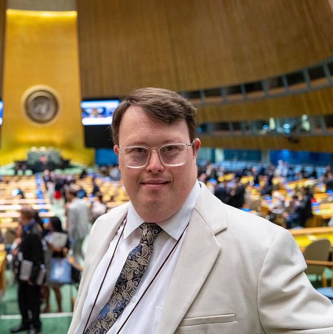 Nick Herd of L'Arche Canada at the United Nations
